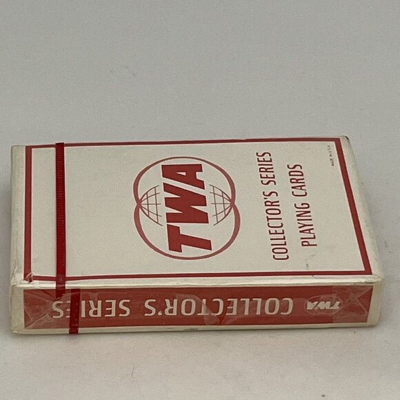 Vintage TWA Collector’s Series Bridge Size Playing Cards Sealed Boeing 707 1959 - Picture 7 of 16